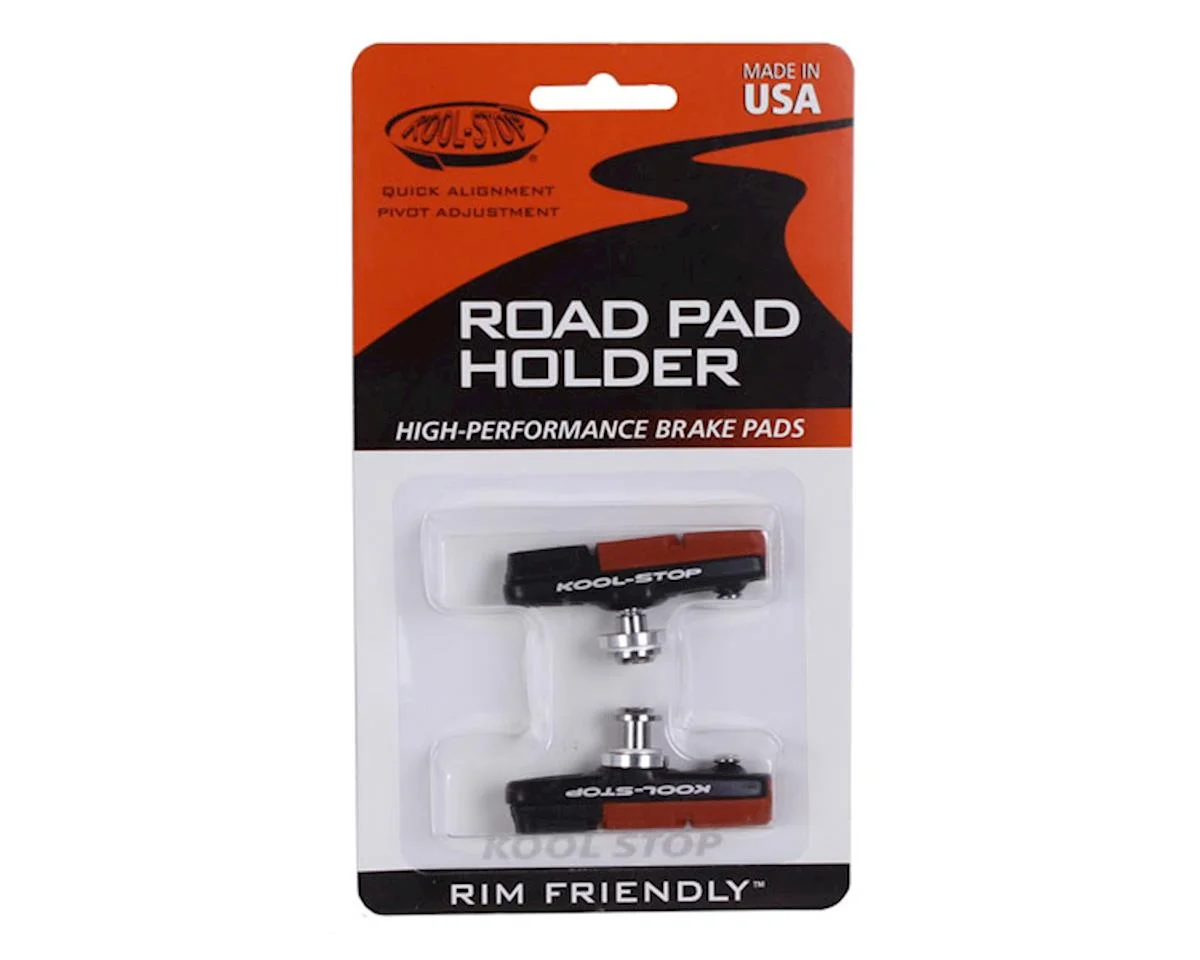 Kool Stop Dura2 Road Brake Pads (Black) (1 Pair) (Dual Compound) (For Shimano/SRAM)
